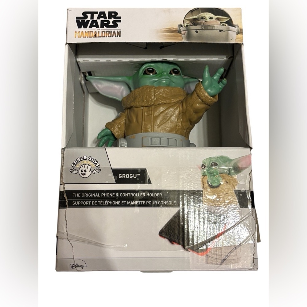 Collectible Disney Star Wars Grogu Phone and Controller Holder By Cable Guys NEW